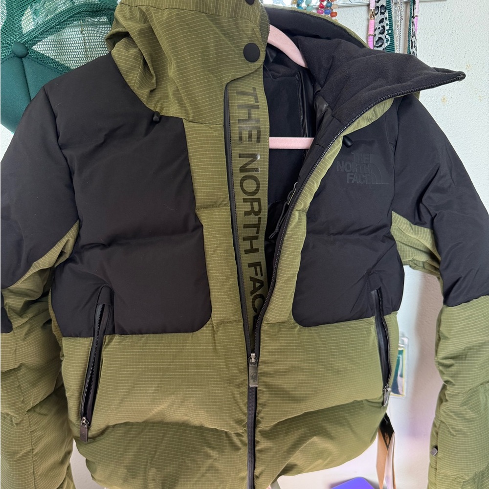 The North Face Olive and Black Ski Jacket